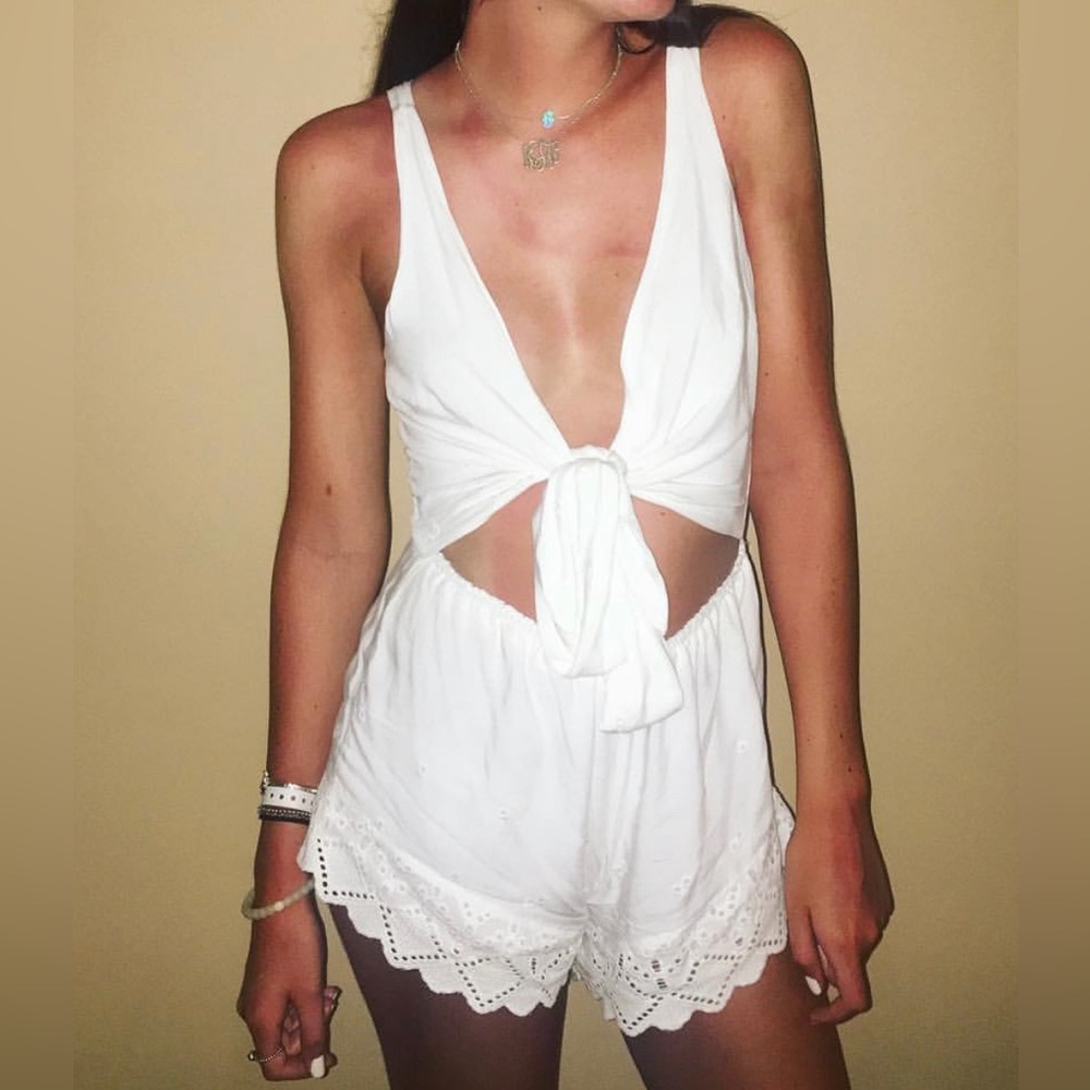 Ruby & jenna white romper